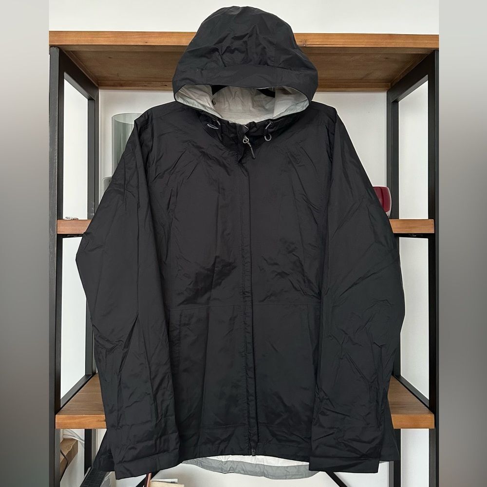 REI Co-op Women's Rainier Rain Jacket Black, Size XL